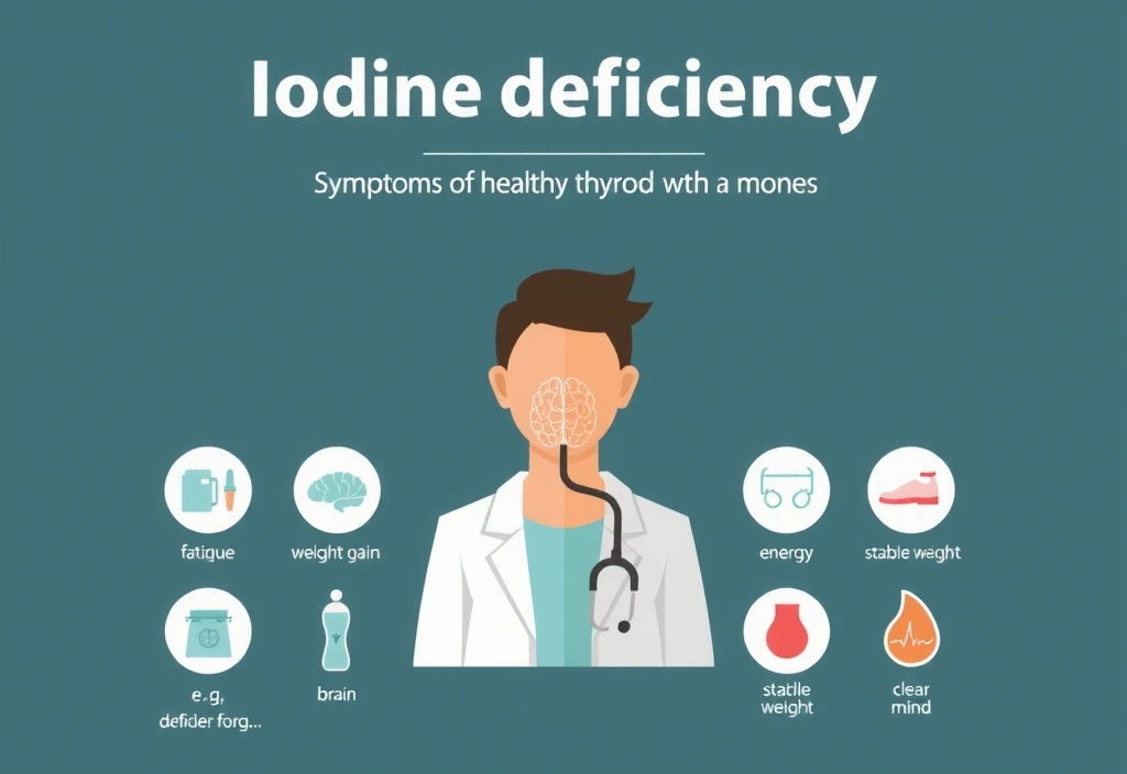 Zestawienie objawów niedoboru i zdrowej tarczycy